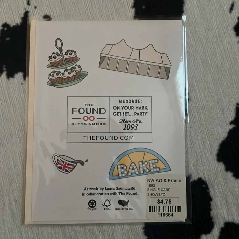NWT The Great British Bake Off birthday card